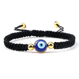 Bracelets Porte-Bonheur Evil Eye en Tissu Tressé - Bracelets Porte-Bonheur GoHappy