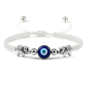Bracelets Porte-Bonheur Evil Eye en Tissu Tressé - Bracelets Porte-Bonheur GoHappy