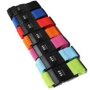 Voyage Soute sangle protection bagage à code antivol - sangle de bagage GoHappy