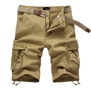 Short cargo homme été coton multipoches plage casual urbain - short homme GoHappy