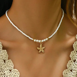 Ocean Charm collier femme coquillage bohème chic - collier GoHappy