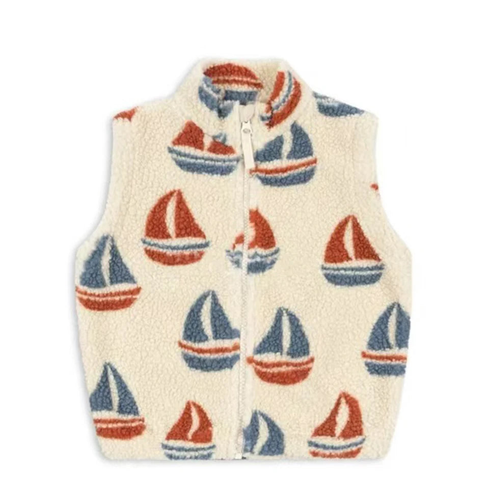 Veste Polaire Enfant Motifs Cartoon Laine Agneau 18 mois à 9 Ans