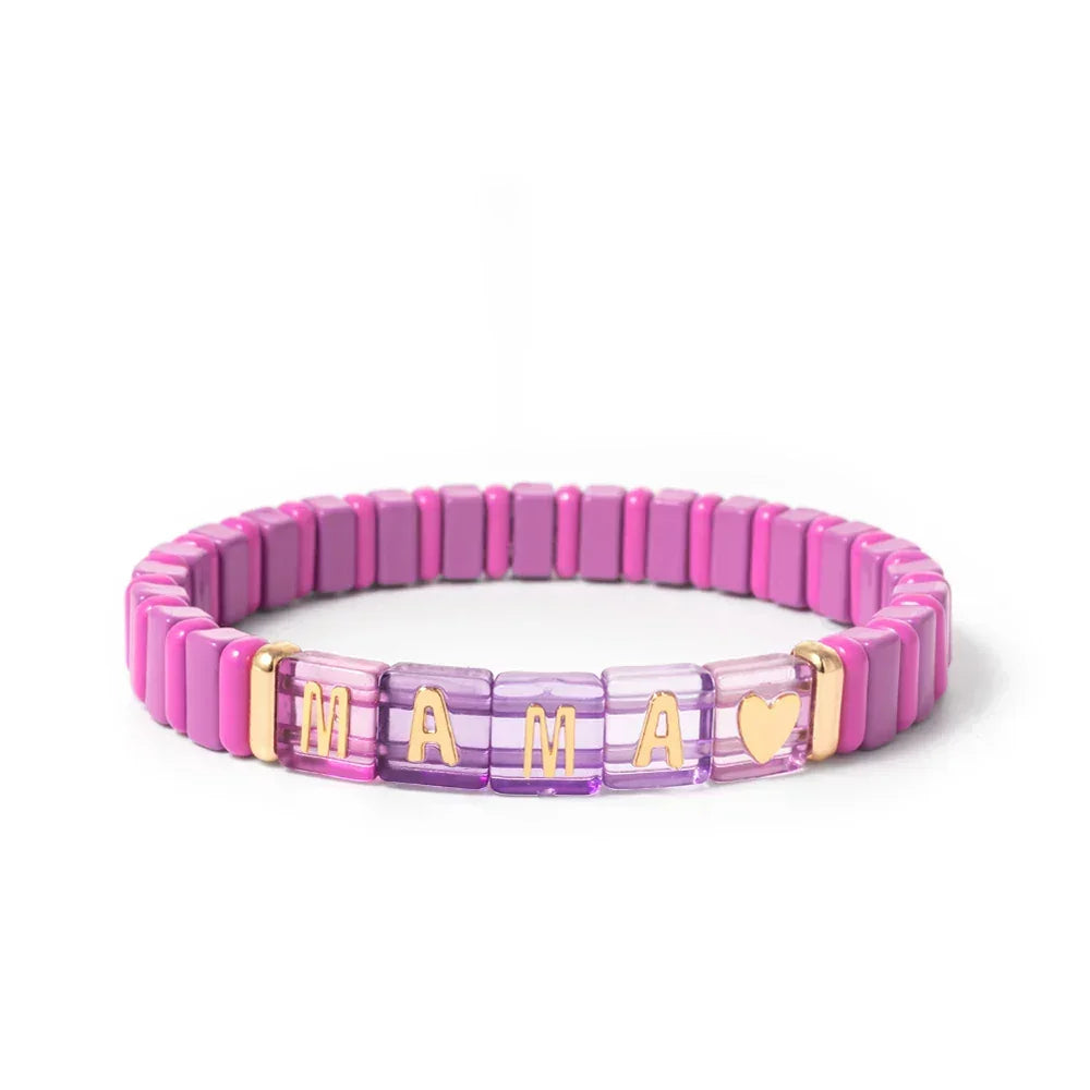 Candy Love bracelet femme élastique bohème coloré - bracelet femme GoHappy