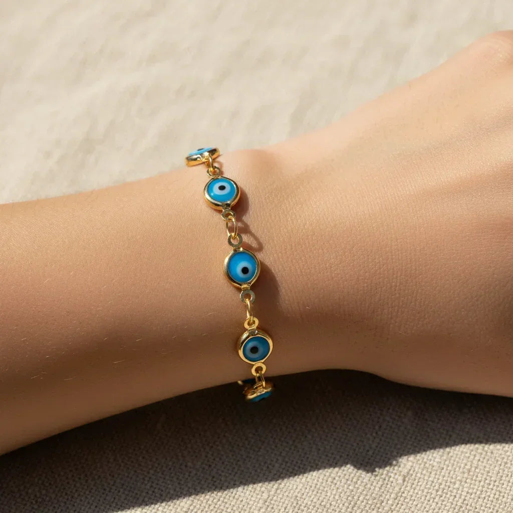 Bracelet Mauvais Œil Protection Porte-Bonheur Perles Bohème Femme - bracelet femme GoHappy