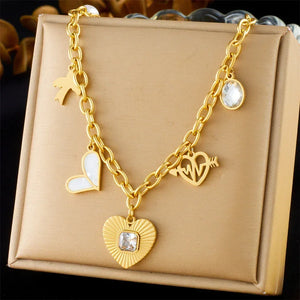 Colliers Costa Luz soleil coquillage perles dorées - colliers GoHappy