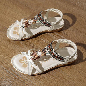 Essaouira sandales à médaillon bohème chic - tongs femme GoHappy