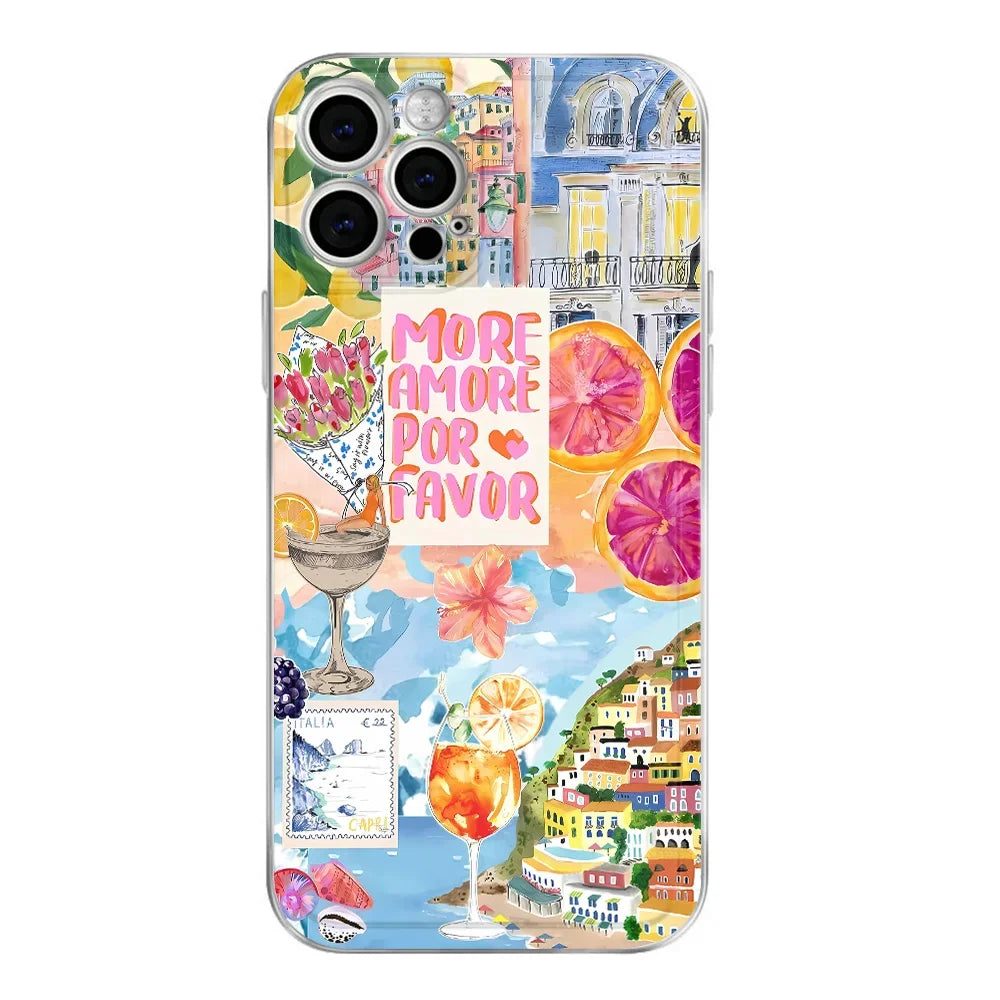 Coque iPhone Girly Amore vibes pastel et estivales