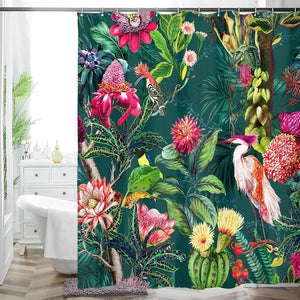 Rideau Douche Inspirant Nature Plantes 26 Designs Multi-Tailles - rideaux de douche GoHappy