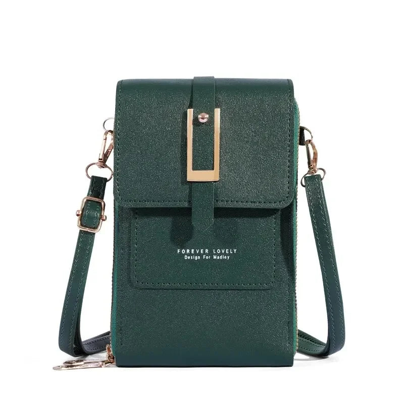 Pochette tactile smartphone et portefeuille avec bandoulière