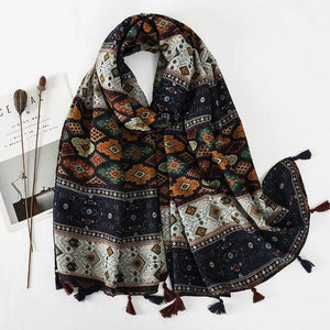 64 Foulards en Coton Look Décontracté et Chic - foulard GoHappy
