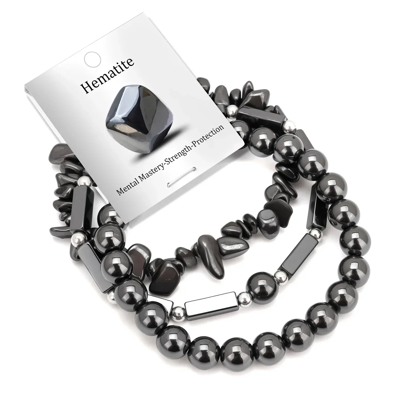 Bracelets Pierres Naturelles Empilables Set 3-5 Bohème 19cm - bracelets en pierres femme GoHappy