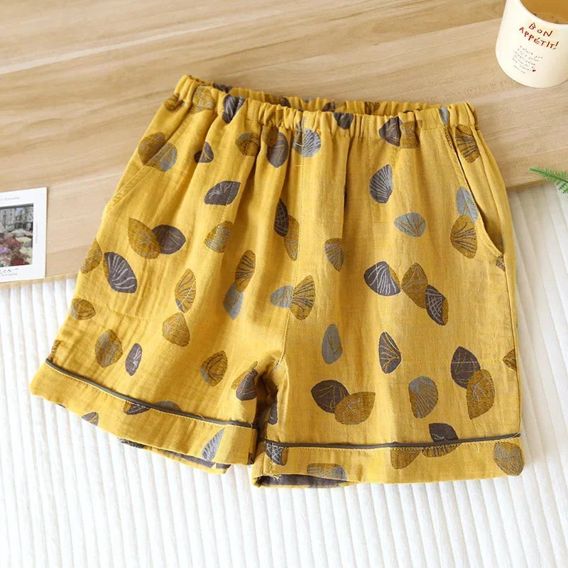 Short de Nuit Japonais en Coton pour Femme - Tissu Léger et Respirant - pyjama GoHappy