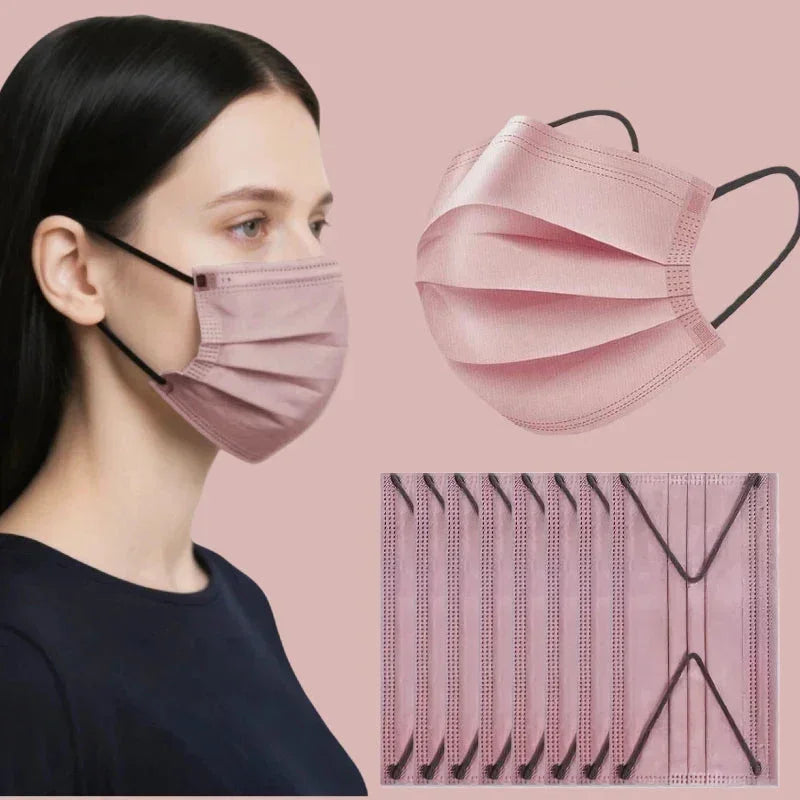 Masques Color Protect Jetables 4 Couches Respirants Unisexe - masque GoHappy