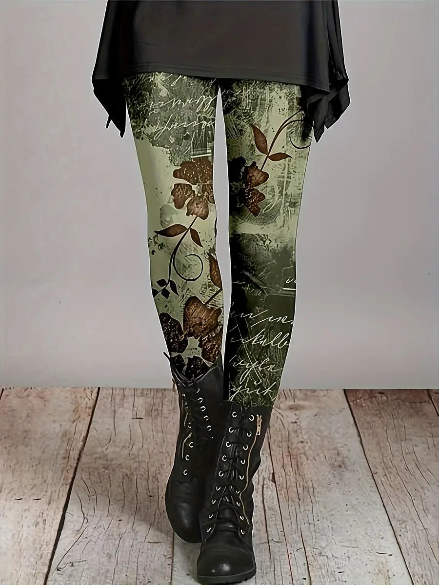 Floral Spirit leggings femme extensible automne hiver