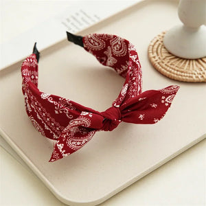 Boho Bow bandeau cheveux femme Paisley - bandana GoHappy