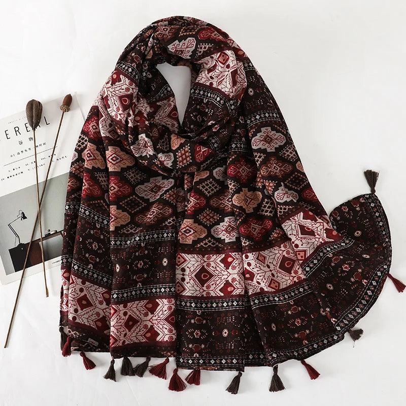 64 Foulards en Coton Look Décontracté et Chic - foulard GoHappy