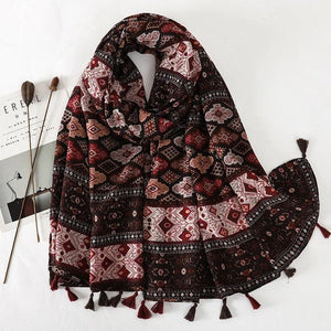 64 Foulards en Coton Look Décontracté et Chic - foulard GoHappy