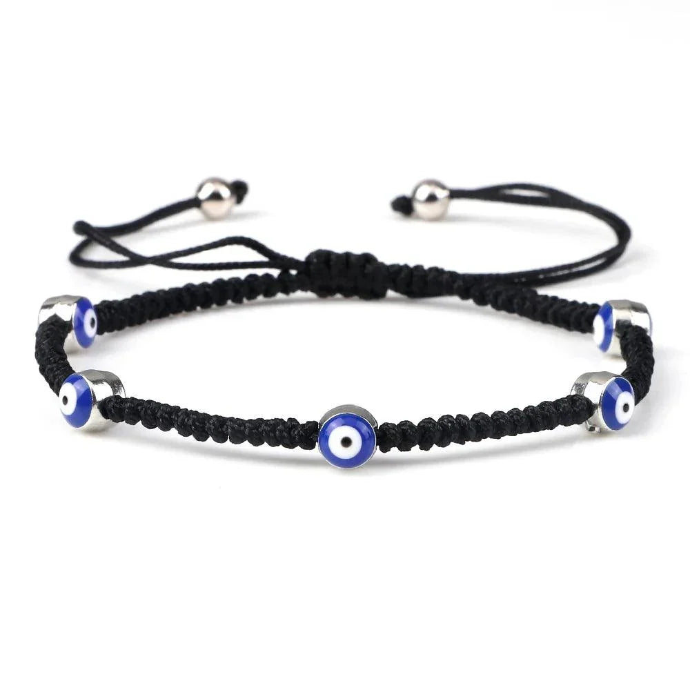 Bracelets Porte-Bonheur Evil Eye en Tissu Tressé - Bracelets Porte-Bonheur GoHappy