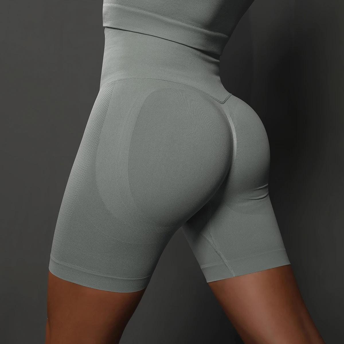 Shorts de sport pour femme, taille haute, effet push-up, confortables et respirants, parfaits pour le fitness et le yoga