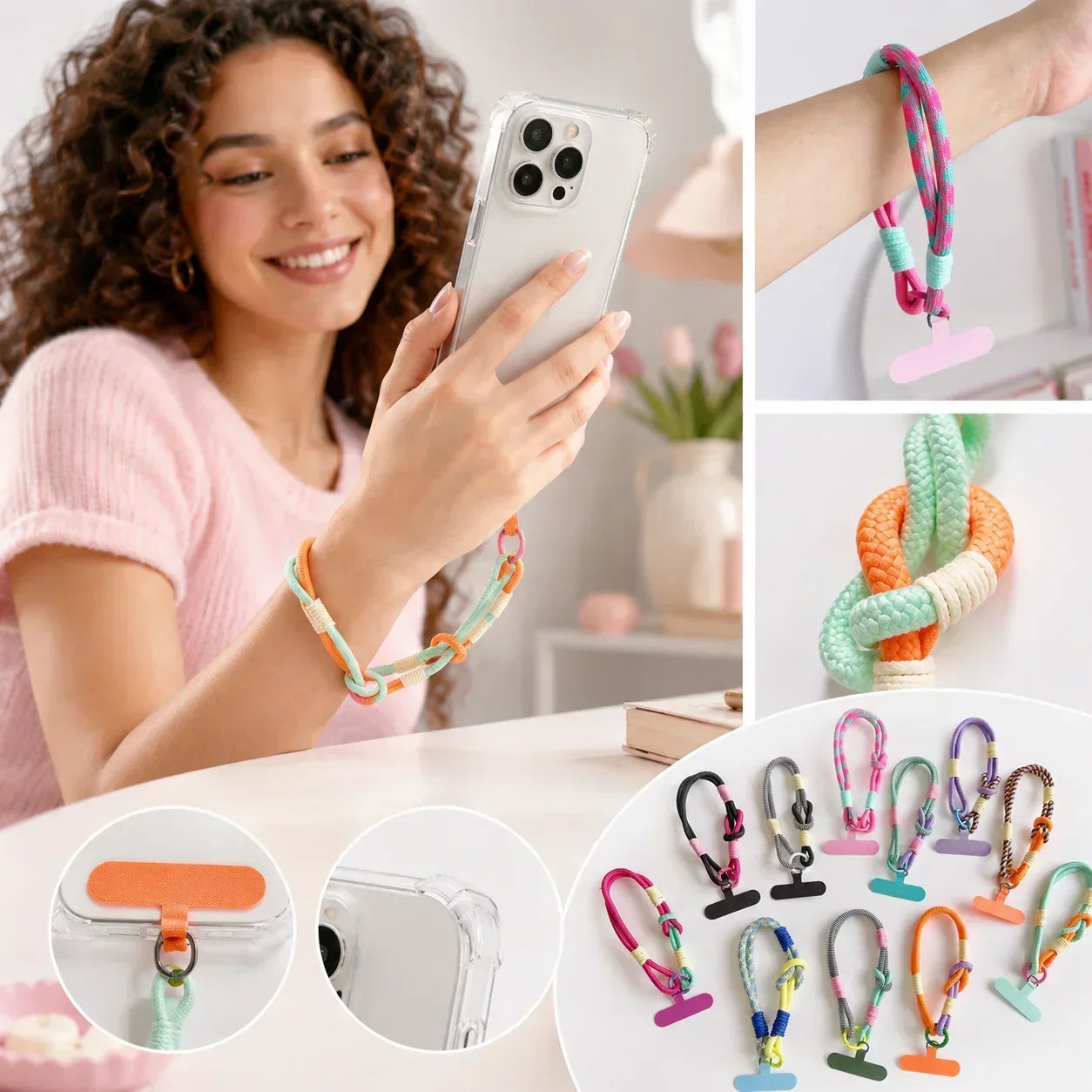 Candy Strap cordon téléphone coloré anti-chute - accessoires smartphone GoHappy
