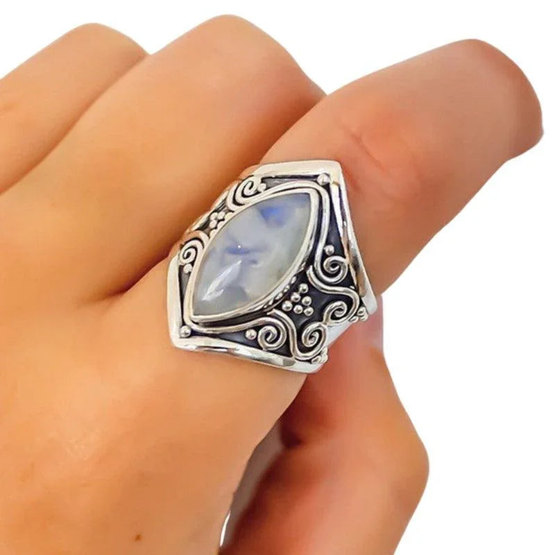 Bague Aphrodite en Pierre de Lune - Bijoux GoHappy