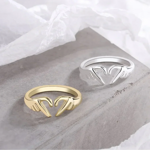 Bague en argent ou or Coeur Heartsign - bague femme GoHappy