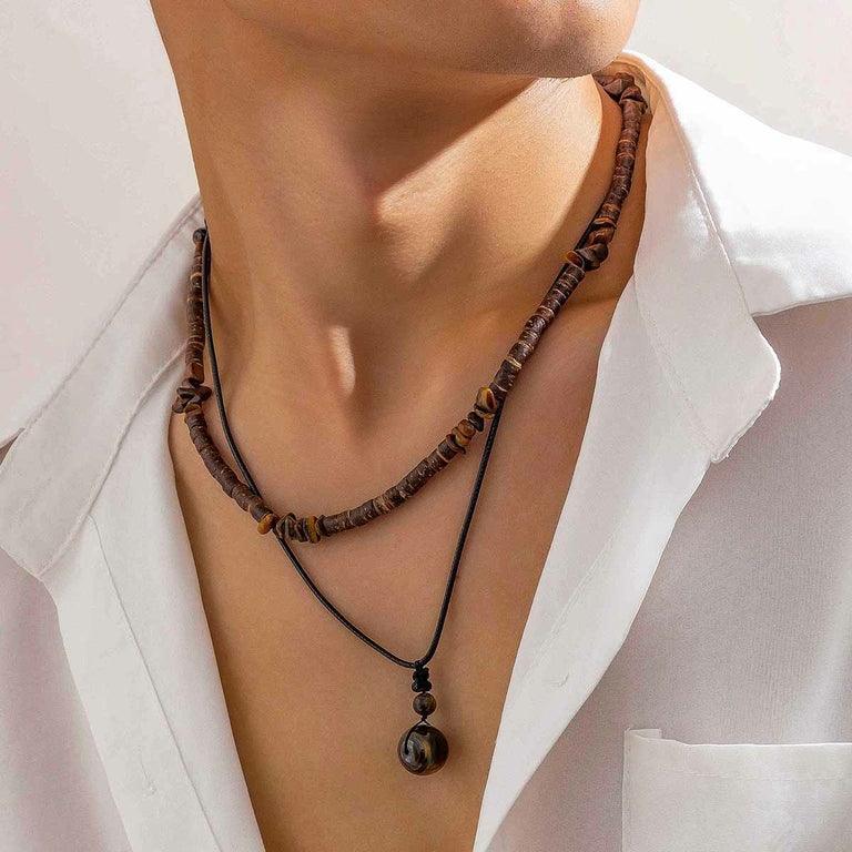 Collier pendentif en Pierre naturelle pour homme - Bijoux GoHappy