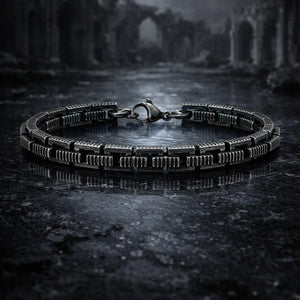 Bracelet Homme Maillons Épais Acier Street Style Gris Argenté Rock - bracelets métal homme GoHappy