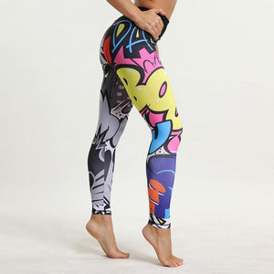 Leggings Femme Dessin Animé Sport - Legging GoHappy