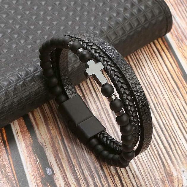Bracelets Homme en cuir Business Class - Bijoux GoHappy