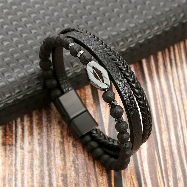 Bracelets Homme en cuir Business Class - Bijoux GoHappy
