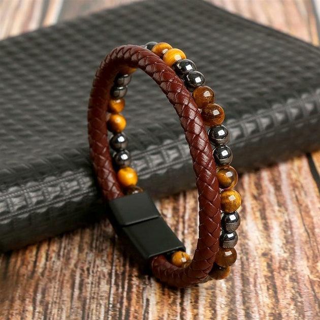 Bracelets Homme en cuir Business Class - Bijoux GoHappy