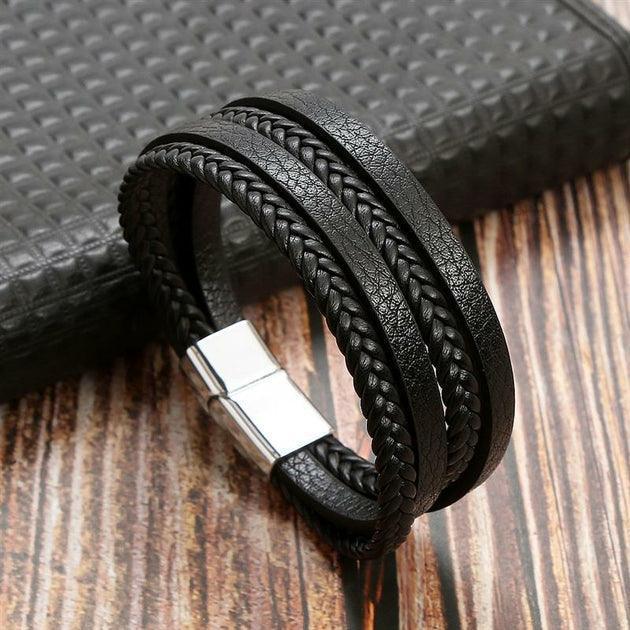 Bracelets Homme en cuir Business Class - Bijoux GoHappy