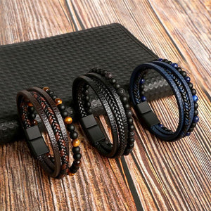 Bracelets Homme en cuir Business Class - Bijoux GoHappy