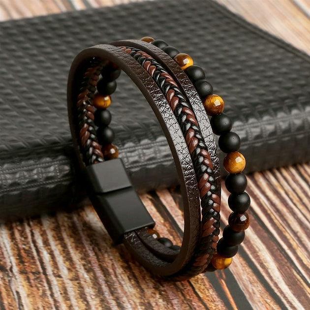 Bracelets Homme en cuir Business Class - Bijoux GoHappy