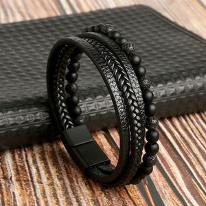 Bracelets Homme en cuir Business Class - Bijoux GoHappy