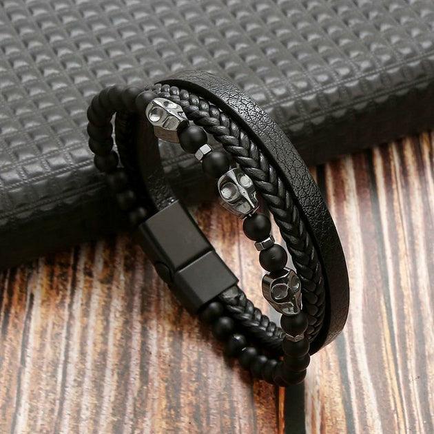 Bracelets Homme en cuir Business Class - Bijoux GoHappy