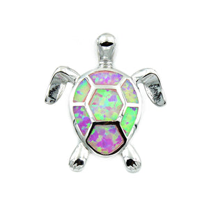 Collier Ocean Dream Iris · Tortue pastel effet opale