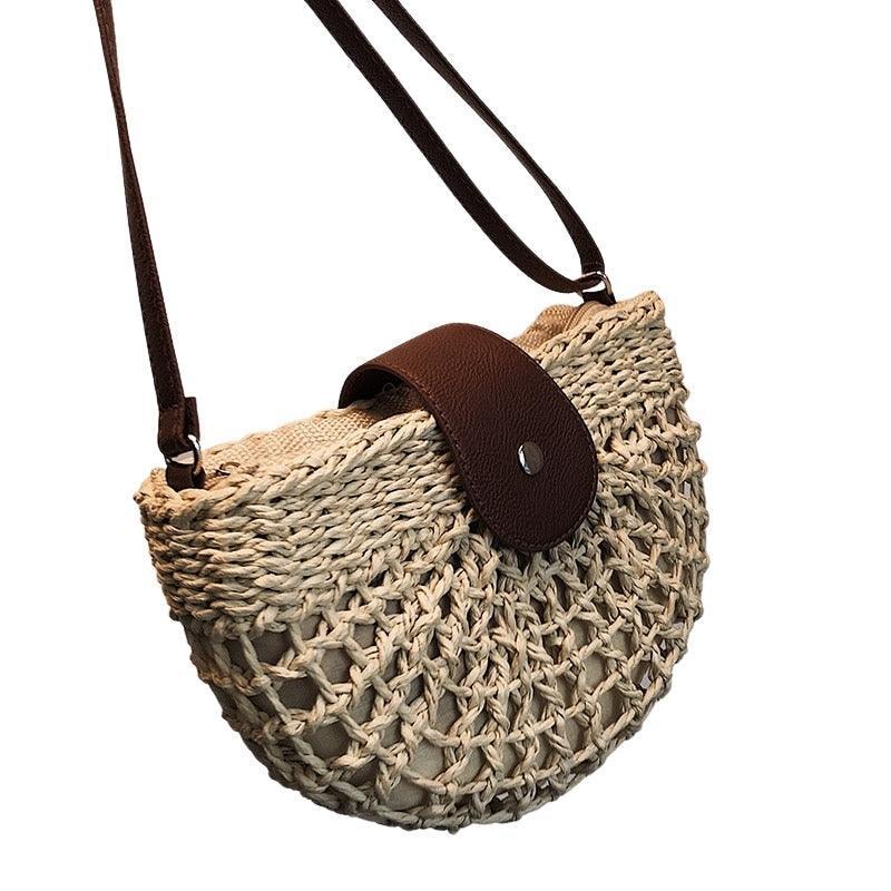 Sac en osier DEMI-LUNE - Sacs GoHappy
