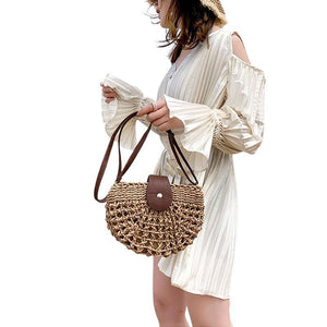 Sac en osier DEMI-LUNE - Sacs GoHappy