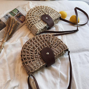 Sac en osier DEMI-LUNE - Sacs GoHappy