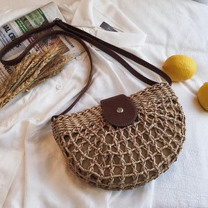 Sac en osier DEMI-LUNE - Sacs GoHappy