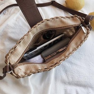 Sac en osier DEMI-LUNE - Sacs GoHappy