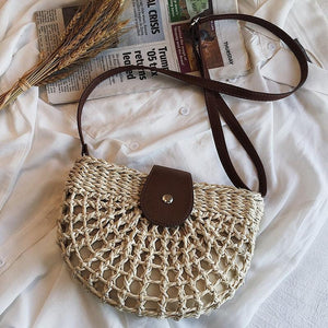 Sac en osier DEMI-LUNE - Sacs GoHappy