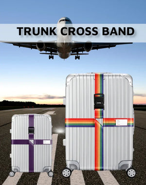 Sangle croisée avec ou sans code antivol Embarquement bagages - sangle de bagage GoHappy