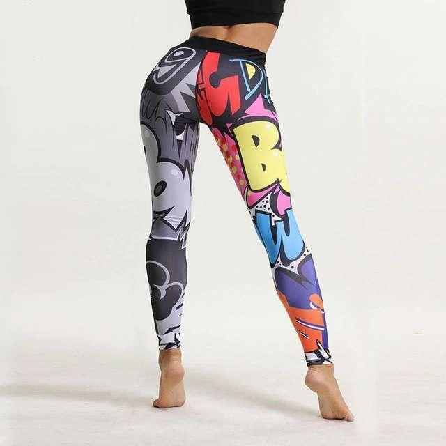 Leggings Femme Dessin Animé Sport - Legging GoHappy