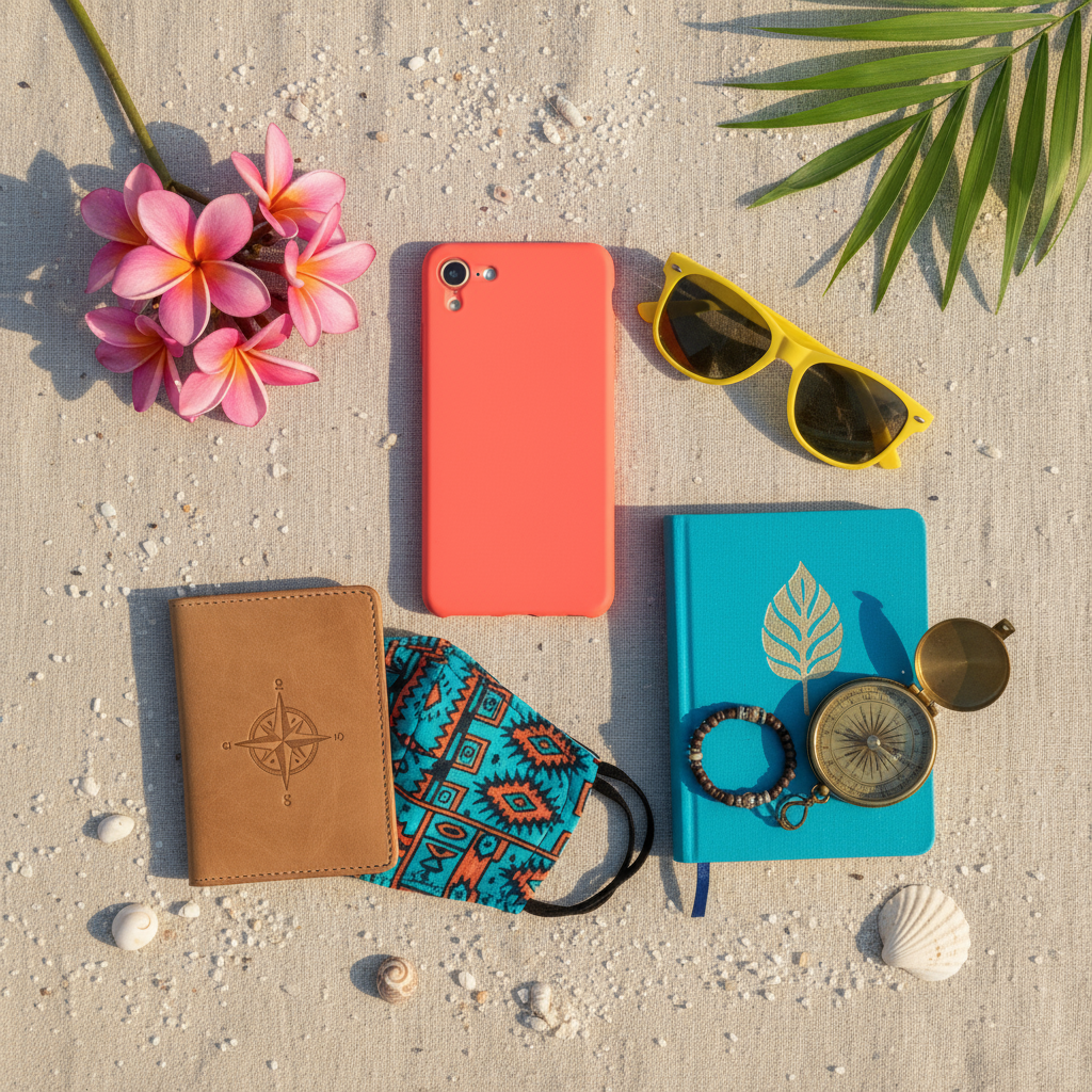 Accessoires pratiques et essentiels pour le quotidien : coque smartphone, masque, voyage et mode