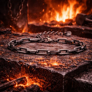 Bracelet Homme Maillons Épais Acier Street Style Gris Argenté Rock - bracelets métal homme GoHappy