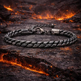 Bracelet Homme Maillons Épais Acier Street Style Gris Argenté Rock - bracelets métal homme GoHappy
