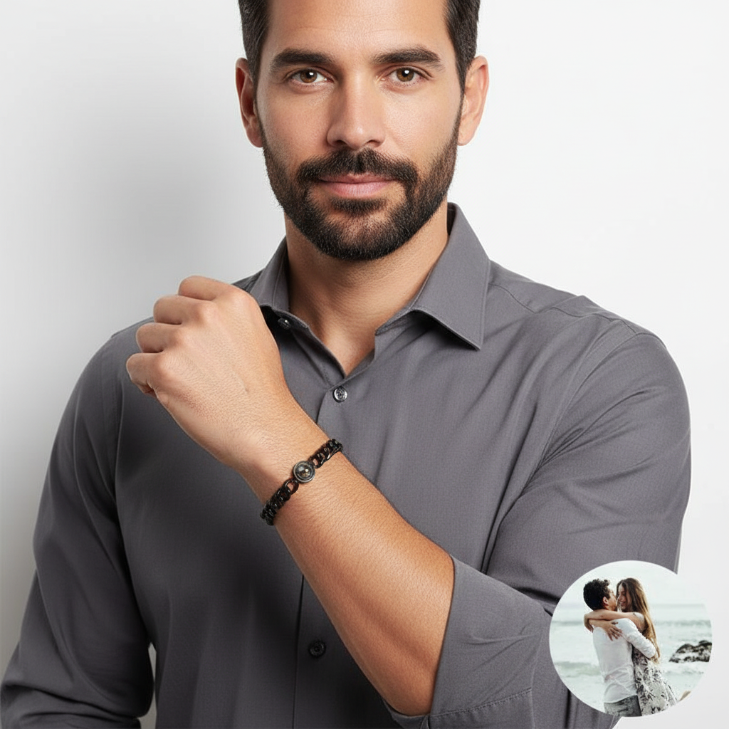 Ce bracelet s'adresse à ceux qui portent leurs souvenirs comme des trésors secrets. À ceux qui cherchent un bijou intime, pas ostentatoire. À ceux qui veulent garder un être cher, un lieu, un instant... tout près d'eux, invisible mais présent. Si c'est vous, ce bracelet devient indispensable.